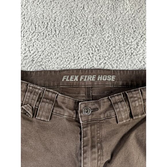 Duluth Trading‎ Carpenter Pants Men 32 Brown Work Wear Grunge Paint - Picture 9 of 12